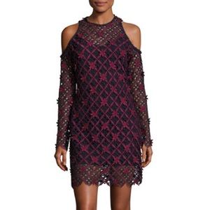NWT Self Portrait Lace Cold Shoulder Dress 4